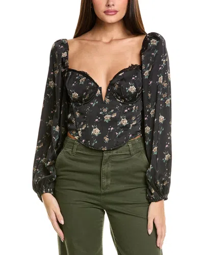 Astr The Label Josephine Top In Black