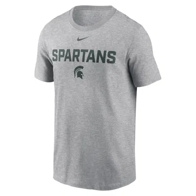 Nike Ash Michigan State Spartans 2025 Sideline Velocity Performance T-shirt In Gray