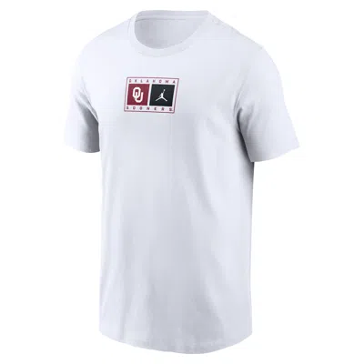 Jordan Oklahoma Campus Logo Swoosh Nike Men's College T-shirt In White