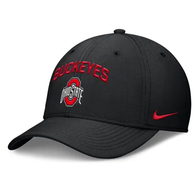 Nike Ohio State On-field Rise Swoosh  Men's Dri-fit College Hat