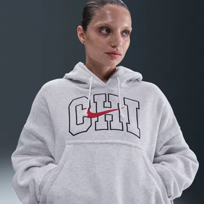 Nike Women's  Sportswear Phoenix Fleece Oversized Hoodie In White
