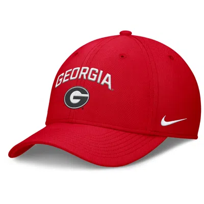 Nike Georgia On-field Rise Swoosh  Men's Dri-fit College Hat