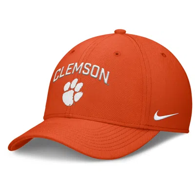 Nike Clemson On-field Rise Swoosh  Men's Dri-fit College Hat