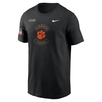 Nike Black Clemson Tigers 2025 Military Appreciation Performance T-shirt