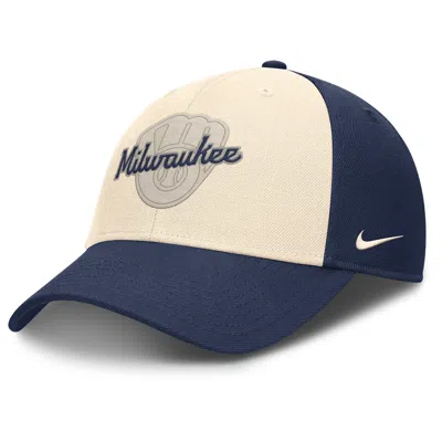 Nike Milwaukee Brewers Statement Club  Men's Dri-fit Mlb Adjustable Hat