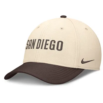 Nike San Diego Padres Statement Rise Swoosh  Men's Dri-fit Mlb Hat