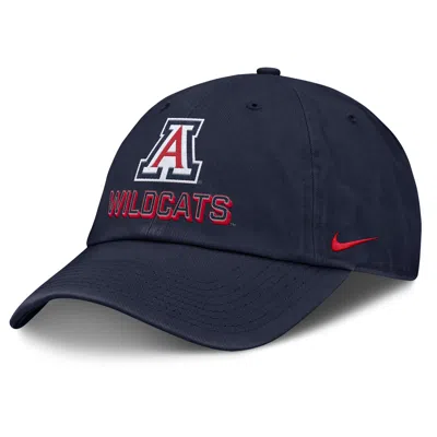 Nike Navy Arizona Wildcats 2025 On-field Club Adjustable Hat