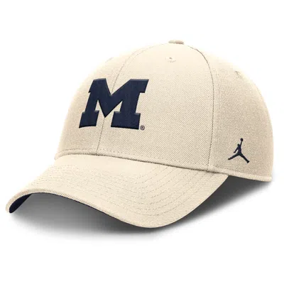 Jordan Men's Michigan Primetime Rise  Brand Dri-fit College Trucker Adjustable Hat
