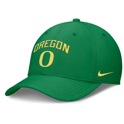 Nike Oregon On-field Rise Swoosh  Men's Dri-fit College Hat