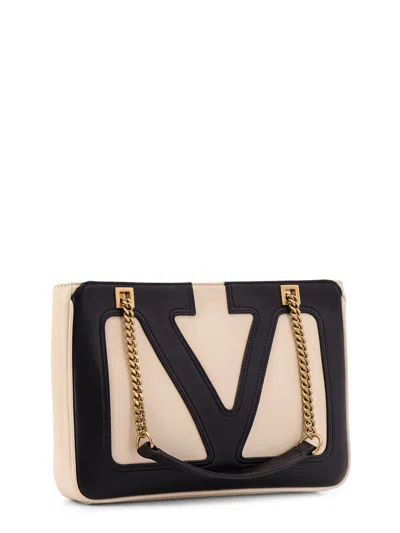 Valentino Superstar Leather Shoulder Bag With Chain Strap