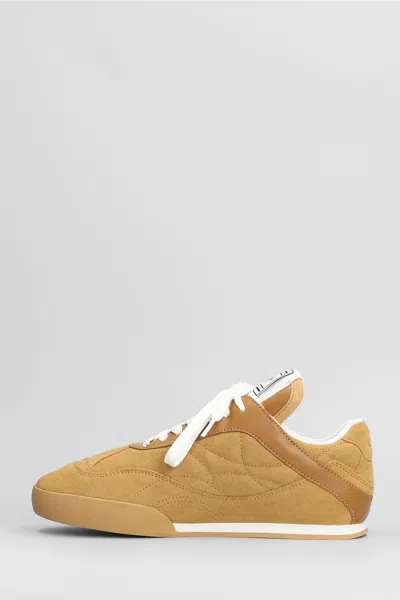 Chloé Kick Sneakers In Camel Suede