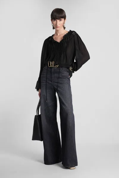 Chloé Topwear In Black Silk