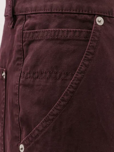 Mm6 Maison Margiela Denim Trousers Featuring Contrast Stitching
