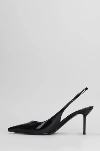 Paris Texas Lidia Slingback 70 Pumps In Black Patent Leather