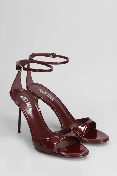 Paris Texas Lidia Sandal 90 Sandals In Bordeaux Patent Leather