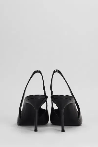 Paris Texas Lidia Slingback 70 Pumps In Black Patent Leather