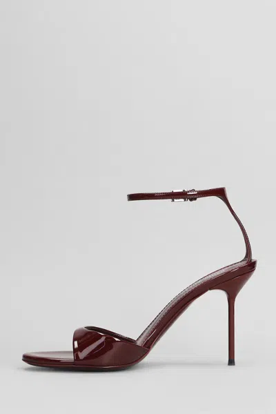 Paris Texas Lidia Sandal 90 Sandals In Bordeaux Patent Leather