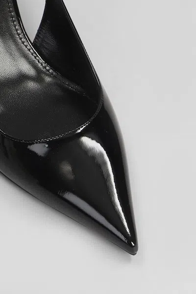 Paris Texas Lidia Slingback 70 Pumps In Black Patent Leather