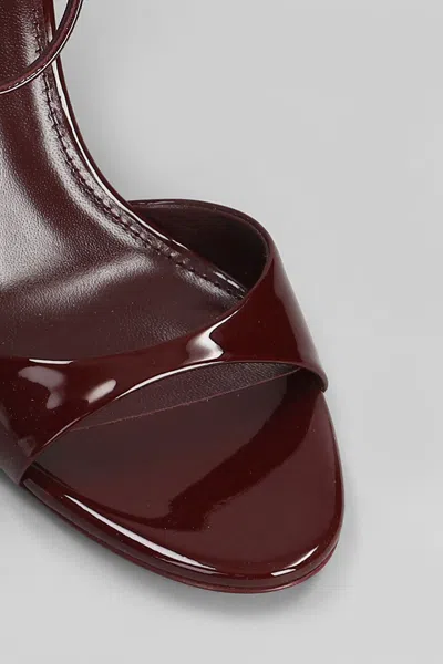 Paris Texas Lidia Sandal 90 Sandals In Bordeaux Patent Leather