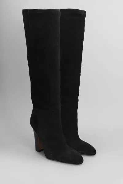 Paris Texas Lavinia Boot 100 High Heels Boots In Black Suede