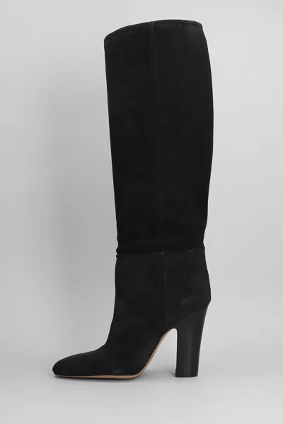 Paris Texas Lavinia Boot 100 High Heels Boots In Black Suede