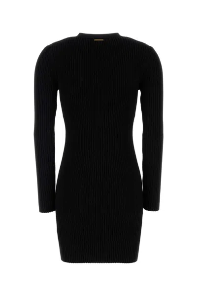 Michael Kors Black Stretch Viscose Blend Dress In Black