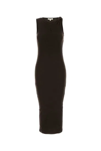 Jw Anderson J. W. Anderson Twisted Strap Midi Dress In Black