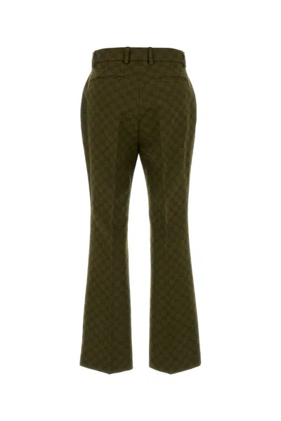 Gucci Tailored Canvas Gg Trousers