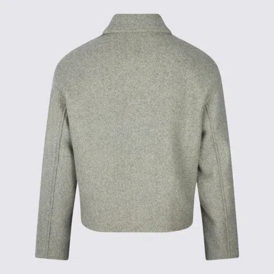 Jil Sander Collared Long Sleeve Textured Fabric Jacket