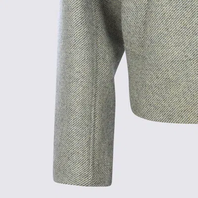 Jil Sander Collared Long Sleeve Textured Fabric Jacket