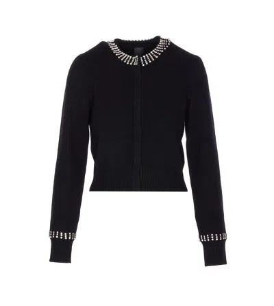 Pinko Spezzino Cardigan Blend Ws In Black