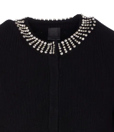 Pinko Spezzino Cardigan Blend Ws In Black