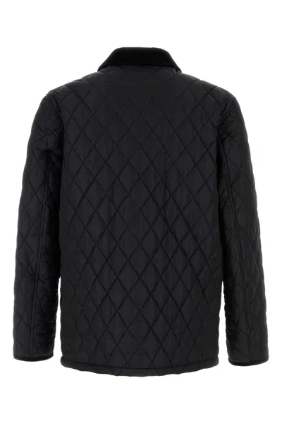 Burberry Haddington Quilted And Padded Jacket In Black