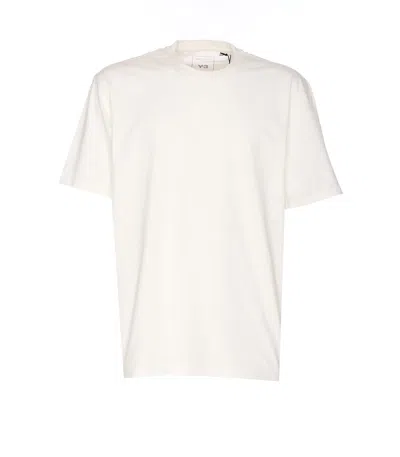 Y-3 Crewneck Graphic Print Oversize Short Sleeve T-shirt In White