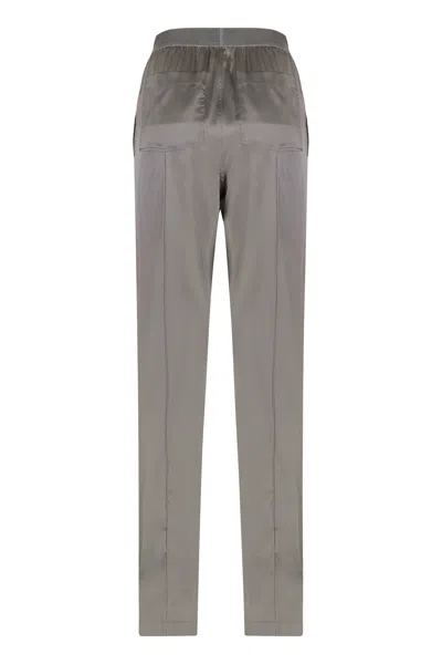 Tom Ford Silk Trousers In Gray