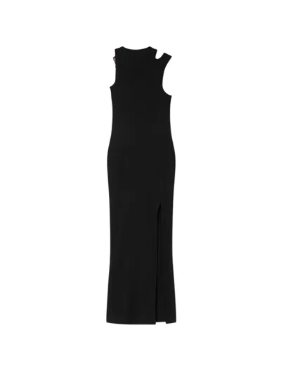 Versace Jeans Couture Long Dress In Black