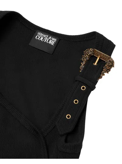 Versace Jeans Couture Long Dress In Black