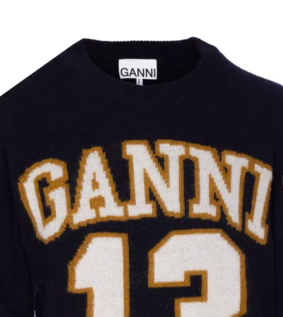 Ganni Graphic Wool Mix Sweater