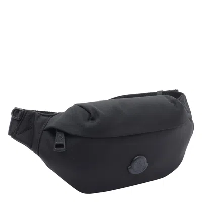 Moncler Durance Logo-patch Belt Bag In Black