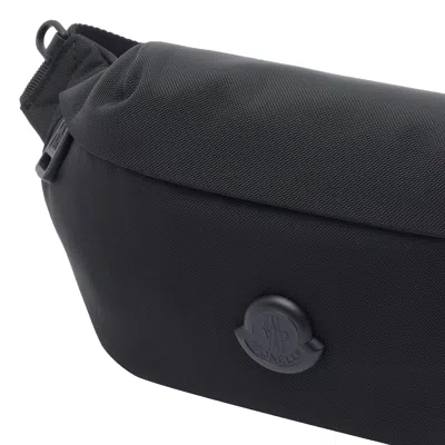 Moncler Durance Logo-patch Belt Bag In Black