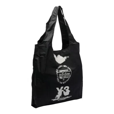 Y-3 Rectangular Shape Tote Bag With 2 Handles In Black