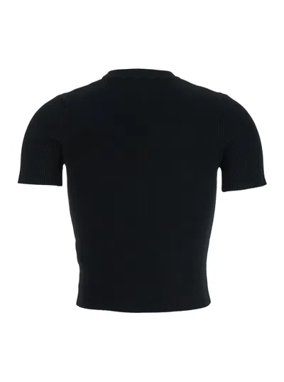 Diesel Women T-uncutie-long-od-q1 Slim T-shirt In Black Organic Jersey In Black