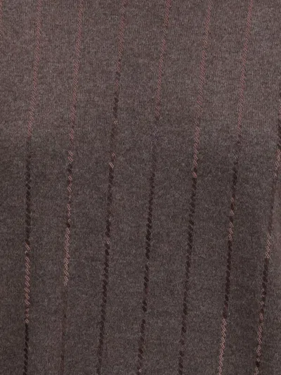 Brunello Cucinelli Sequined Vertical Striped Knitwear