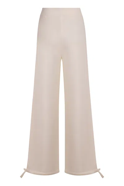 Max Mara Nigeria Wool Trousers In Gray