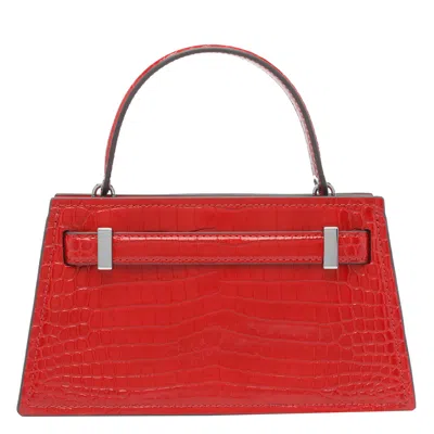 Tory Burch Small Lee Radziwill Croc Handbag