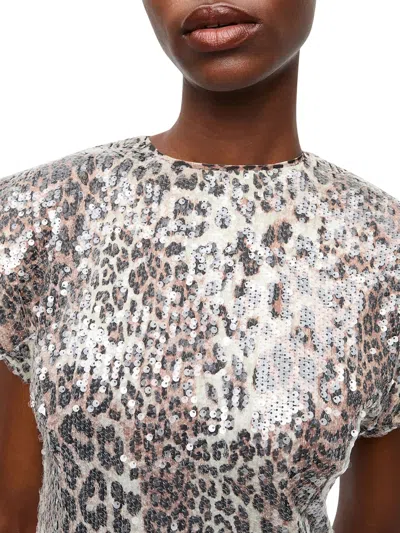Ganni Leopard Blouse With Sequins