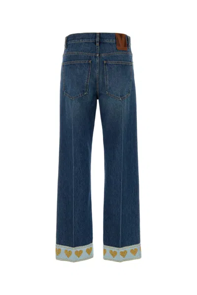 Valentino Garavani Denim Jeans In Blue