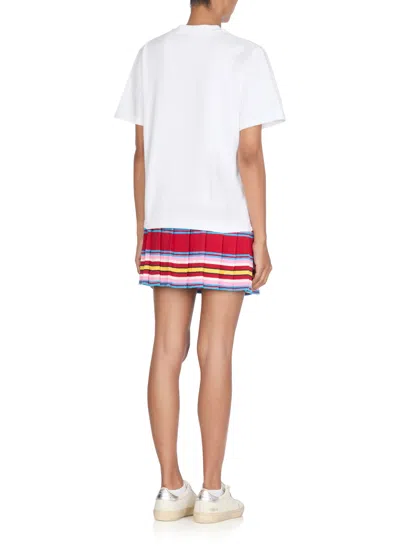 Casablanca Crew Neck Graphic Print Short Sleeves Top