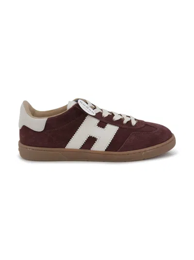 Hogan Low-top Suede Sneakers With Contrasting Stripe
