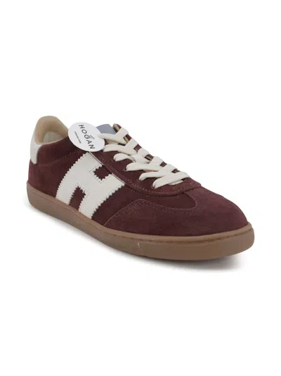 Hogan Low-top Suede Sneakers With Contrasting Stripe